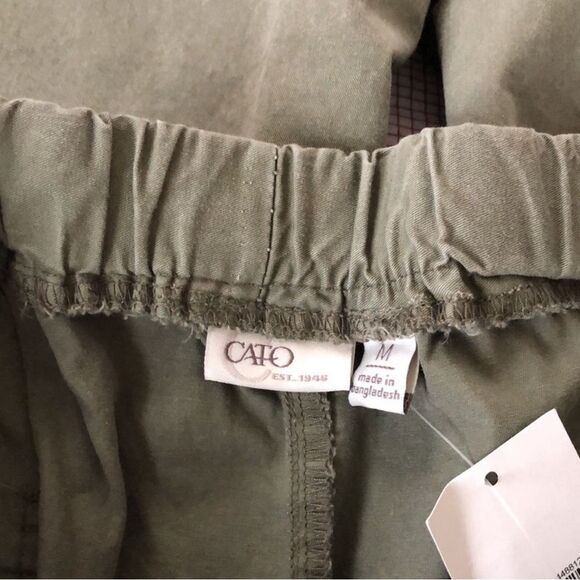 Women's, Pants, Cato, Medium, Olive green, Capris - Picture 4 of 5